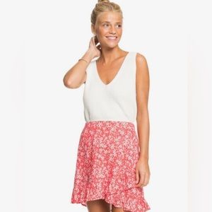 2/$20   Roxy Women's Face To Love Skirt Poppy Red